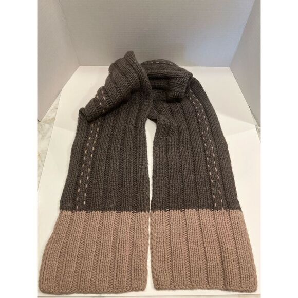 Rare Princess Goes Hollywood Women’s Color Block Wool Knit Scarf 8,5 X 75” - Picture 3 of 7